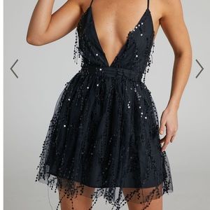 Showpo Black Mini Formal Dress